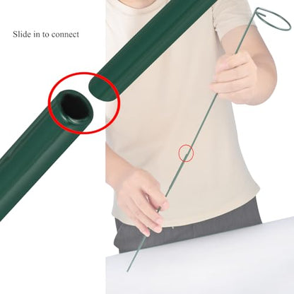 Plant Stake Support, Adjustable Height 12" or 24" for Garden Support Stake - size: 24inch