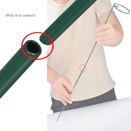 Plant Stake Support, Adjustable Height 16" or 30" for Garden Support Stake - size: 30inch