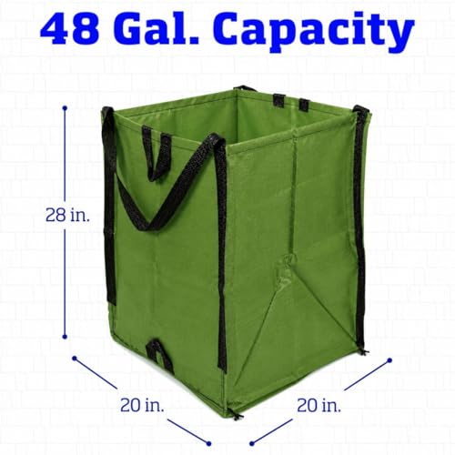 DURASACK Heavy Duty Home and Yard Bags, Moss Green - color: Moss Green