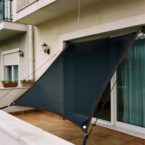 winemana 10x20 FT Garden Shade Cloth Black Mesh Tarp with Grommets - size: 40%-10 FT x 20 FT