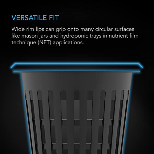 AC Infinity Net Cups 3-Inch, Heavy Duty Garden Slotted Net Pots - size: 3"