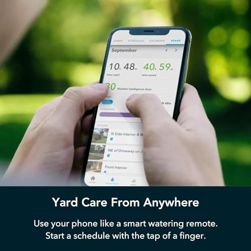 Rachio 3: 8 Zone Smart Sprinkler Controller (Simple Automated Scheduling + Local Weather Intelligence. Save Water w/ Rain, Freeze & Wind Skip), App Enabled, Works w/ Alexa, Fast & Easy Install - size: 8 Zone (3rd Generation)