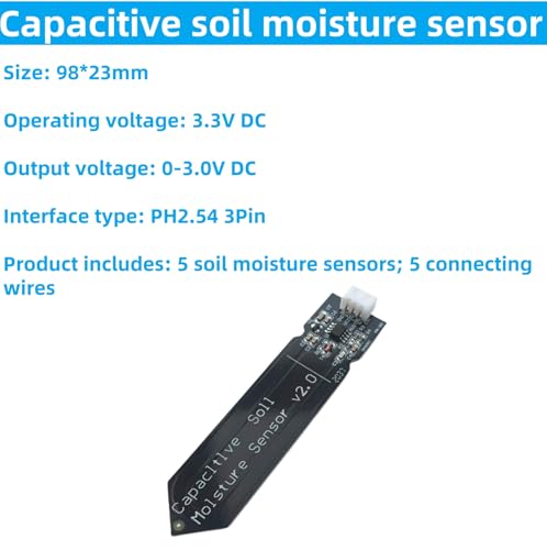 10Pcs 3.3V Capacitive Soil Moisture Sensor Module
