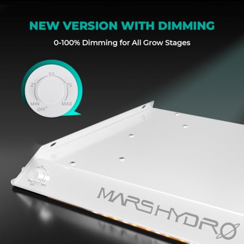 MARS HYDRO 100W TS600 2x2ft Dimmable LED Grow Lights for Indoor Plants - size: 15.7" × 12.2"
