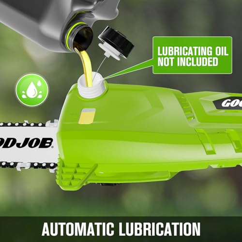 Cordless Pole Saw, 20V Electric Pole Chainsaw for Tree Trimming