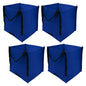 DURASACK Heavy Duty Storage Tote Bag 22-Gallon, Blue, Pack of 4 - color: Blue, size: Pack of 4