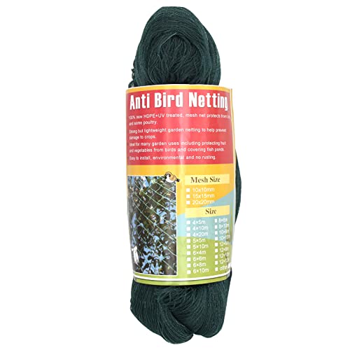 Bird Netting 25'x50' with 1" Square Mesh Bird Net Garden Netting for Chicken Coop, Aviary, Deer Fence, Fruit Tree - size: 25*50ft