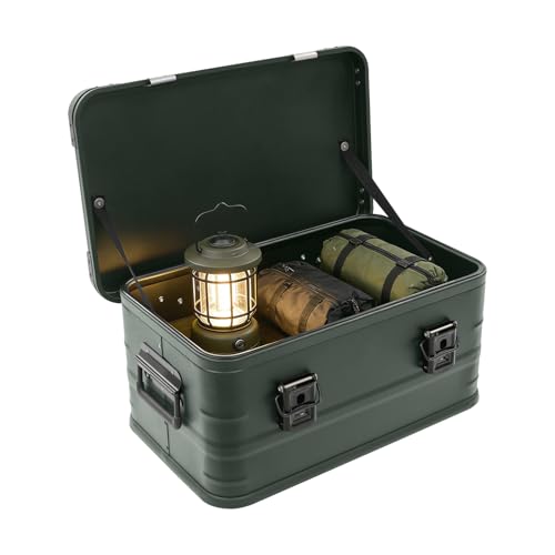 Aluminum Overland Storage Box, Outdoor Storage Bin (Green, 30L/8Gal) - color: Green, size: 30L/8Gal