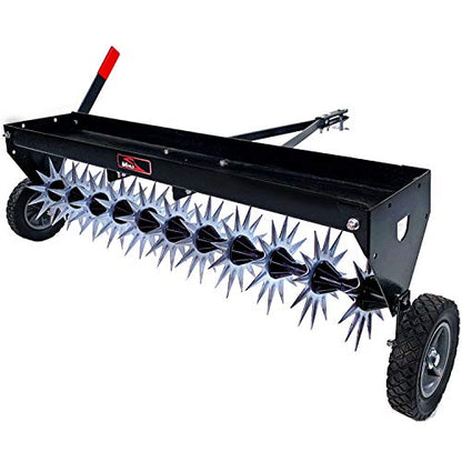 Brinly SAT2-40BH-P Tow Behind Spike Aerator with Transport Wheels, 40" - Carbon - color: Carbon