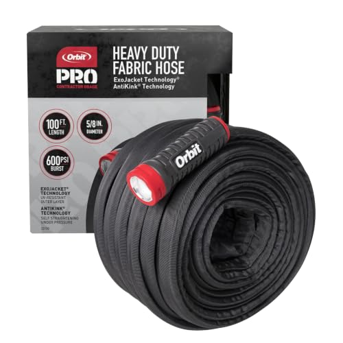 Orbit Pro ExoJacket Heavy-Duty Water Hose, 100 ft. x 5/8 in - 22130 - size: 100 Ft, style: Pro ExoJacket