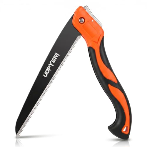10-Inch Folding Pruning Saw, SK5 Blade, Triple-Cut Teeth for Branch Cutting - size: 10 Inch