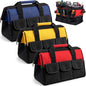 Sanwuta 3 Pack 13 Inch Tool Bags, Side Pockets, Blue, Red, Yellow - color: Blue, Red, Yellow, size: 13 Inch, style: Side Pockets