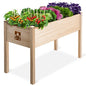 Cedar Raised Garden Bed with Legs, Outdoor Planter Box 48x24x30, 200lb