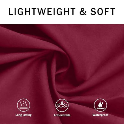 BOHARERS Waist Apron with 3 Pockets - Red Waitress Waiter Server Short Apron - color: 1 Pack Red
