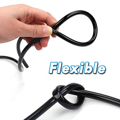 3/8" Irrigation Tubing 50ft, Heavy Duty Blank Distribution Tubing, 0.32”ID x 0.43" OD Watering Drip Automatic Irrigation Equipment Set for Garden Greenhouse,Flower,Patio - size: 3/8''50ft