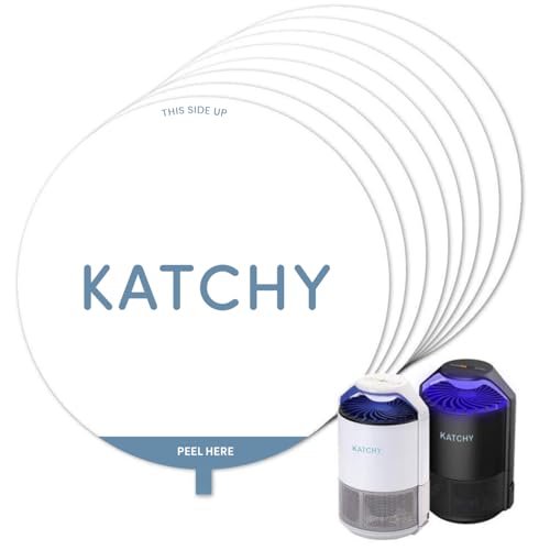 Katchy Original and Midnight Glue Board Refills (8 Pack) - Indoor Insect Trap Glue Board Refills for Mosquito, Gnat, Moth, Fruit Flies - Non-Zapper Traps for Buzz-Free Home - size: 8 Pack