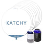 Katchy Original and Midnight Glue Board Refills (8 Pack) - Indoor Insect Trap Glue Board Refills for Mosquito, Gnat, Moth, Fruit Flies - Non-Zapper Traps for Buzz-Free Home - size: 8 Pack
