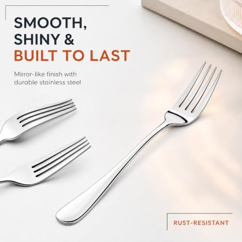 NICE KITCHEN 16 Pieces Dinner Forks Set,8" Fork,Stainless Steel Dinner Fork