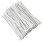 300 pcs 5 inches White Plastic Twist Ties, Cable Ties, for Bags, Gardening Tools - color: White