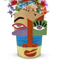 Midogaigai Abstract Face Planter Pots for Indoor Plants&Flowers Home Decor - style: Eclectic
