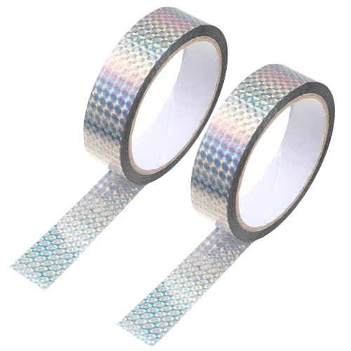 2rolls Bird Scare Tape, 1" 54 Yard Bird Reflective Tape for Keep Birds Away