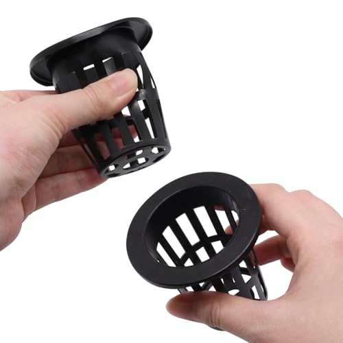 2.75 Inch Garden Plastic Slotted Mesh Cups Pots, Round Net Cups Plant Net Pot Bucket Basket for Hydroponics (100Pcs) - color: 100pcs, size: 2.75 Inch