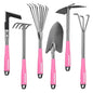 WORKPRO 6-Piece Pink Garden Tool Set - color: Pink