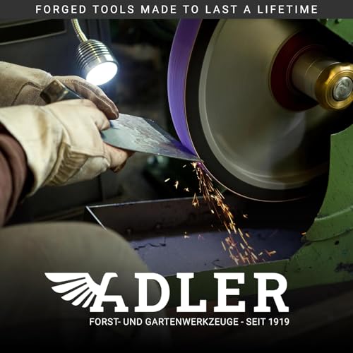 Adler 1919 Germany The Lily Square Garden Hoe & Cultivator Tool 41" (AG4) - style: Lily Square Hoe & Cultivator 41" Med