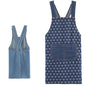 Adult Cross Back Apron, Stain Resistant Cotton Apron with Pockets ﻿ - color: C