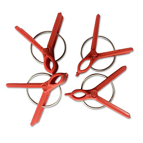Suxgumoe Plants Graft Clips, 100PCS Plastic Round Mouth Grafting Clips Gardening Tool for Cucumber Eggplant Tomato Watermelon