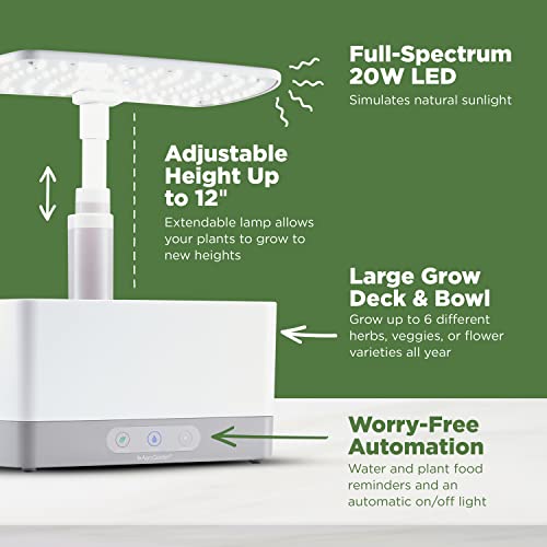 AeroGarden Harvest Indoor Garden Hydroponic System with LED Grow Light - color: Black, style: Harvest