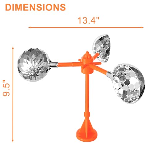 Bird Scare Reflective Device Bird reflectors to Keep Birds Away| - color: Dark Orange