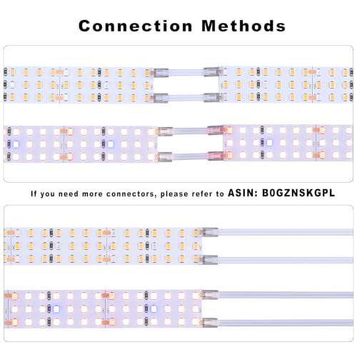 6.6FT/2M LED Plant Grow Light Strip 24V 55W 840LEDs - size: 6.6FT