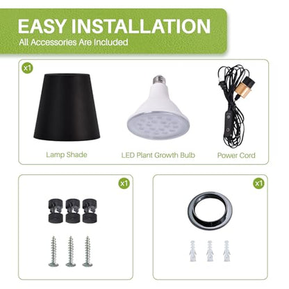 18W Hanging Grow Light for Indoor Plants - size: Hanging