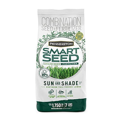 Pennington Smart Seed Sun & Shade Mix, South Tall Fescue Grass Seed, 7 lb - size: Sun & Shade South 7lb