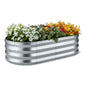 Amazon Basics Raised Garden Bed, Galvanized Steel, 48 x 24 x 12 inches, Silver