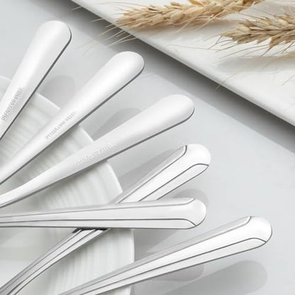 BEWOS 36-Piece Dinner Fork Set, 8.2-Inch Stainless Steel Silverware, Mirror Polished, Dishwasher Safe, For Home, Kitchen or Restaurant - size: 36 Pcs 8.2'' Dinner Fork