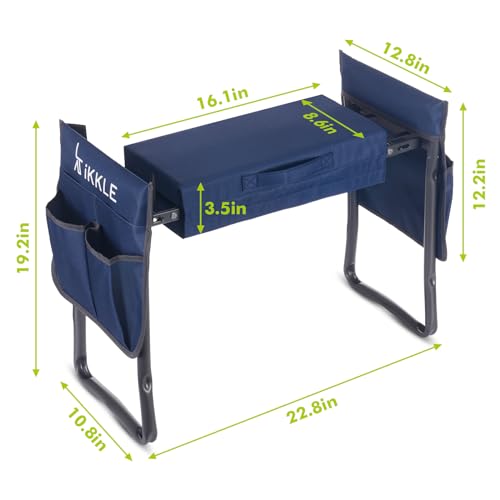 ikkle Garden Kneeler and Seat Heavy Duty, 330lbs/150kg Support