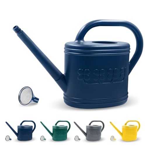 1 Gallon Watering Can, Plant Watering Can for Indoor & Outdoor - color: Dark Blue, size: 1 Gallon