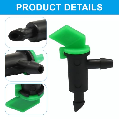 60 Pack Garden Flag Irrigation Dripper, Green, 4 GPH - color: Green