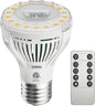SANSI 5W Dimmable Grow Light Bulb, Full Spectrum with Remote Control - size: PPFD 53