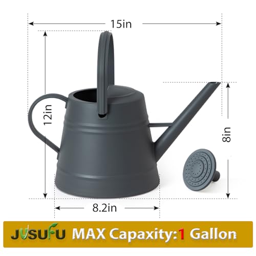 1 Gallon Watering Can for Plants - color: Dark Grey