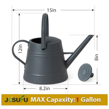 1 Gallon Watering Can for Plants - color: Dark Grey
