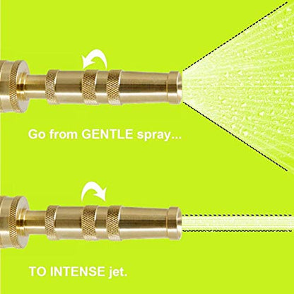 Twinkle Star Heavy-Duty Brass Adjustable Twist Hose Nozzle, 2 Pcs - color: Nozzle Twist 2 Pack
