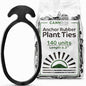 Anchor Bands for Trellising – 140-Pack 16 cm/ 6.3 Inch Rubber Vine Ties, UV-Protected Bands: Grapevines, Trees & Climbing Plants – Tool-Free Loop-and-Anchor Design for Install, Weatherproof - size: 140 pack / 6.2"