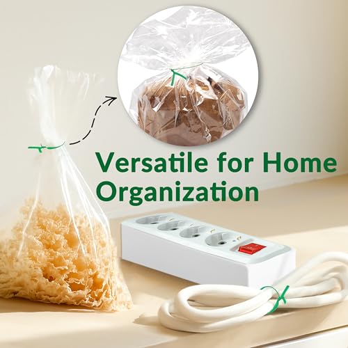 Gardzen 300 Pack 8" Twist Ties Reusable Coated Wire Plant Ties - size: 5 Inch