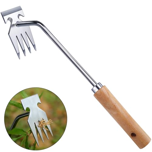 Weed Puller Tool, Weeding Tool, Weed Pulling Tool, Garden Tools, Weed Remover Tool, Stainless Steel, Anti-Detachment, Gardening Essentials, Gardening Hand Tools for Backyard Planting Weeding