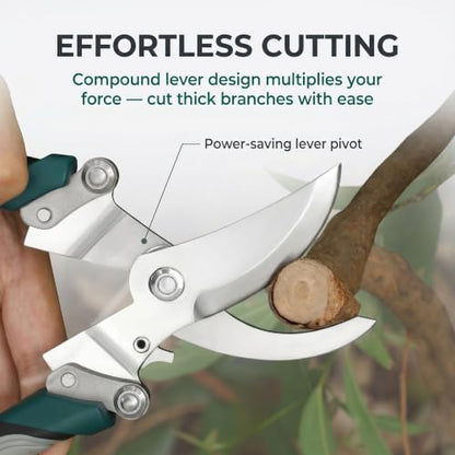 Foldable Pruning Shears, Stainless Steel Garden Clippers