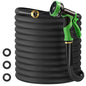 Garden Hose 25 FT, High-Pressure Water Hose with 10 Spray Nozzles - size: 25FT