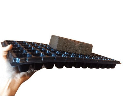 Bootstrap Farmer 128 Cell Tray Combo with 1020 Trays No Holes Black 5-Pack - size: 5 Flats and 5 Cell